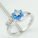 Flower Ring Women's Synthetic Ornament – Gifts for Her — 8