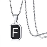 Stainless Steel 26 English Fashion Black Necklace – Jewelry Gift Ideas — 13