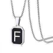 Stainless Steel 26 English Fashion Black Necklace – Jewelry Gift Ideas — 13