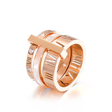 Stainless Steel Multi Ring Combination Roman Letter – Useful Gifts — 12