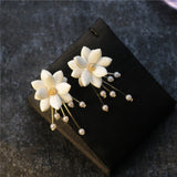 Women's Versatile Temperament Flower Pearl Earrings – Gifts for Her — 2