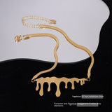 Niche Water Drop Element Necklace Clavicle Chain – Jewelry Gift Ideas — 14