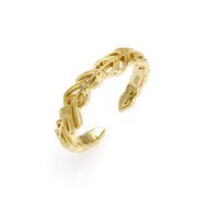 Women's Gold Leaf Hollow Ring – Gifts for Her — 2