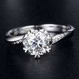 La Moissan Diamond Snowflake Engagement Ring – Gifts for Couples — 2