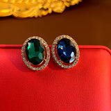 925 Silver Needle Water Diamond Retro Style Earrings – Stylish Gifts — 13