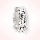 14K Rose Gold Flower 925 Silver Ring Hand Jewelry – Jewelry Gift Ideas — 3