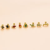 Colorful Zircon Gecko Snake-shaped Mini Animal Ear – Stylish Gifts — 2