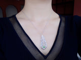 Light Luxury 925 Silver Brushed Feather Pendant – Jewelry Gift Ideas — 5