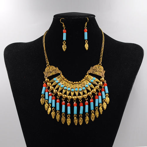 Bohemian National Style Necklace Set Chain Flow – Jewelry Gift Ideas — 1