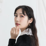 Trendy Temperament Women's Cross Circle Earrings – Gifts for Her — 2