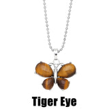 Crystal Agate Butterfly Necklace Pendant Neck – Jewelry Gift Ideas — 10