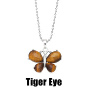 Crystal Agate Butterfly Necklace Pendant Neck – Jewelry Gift Ideas — 10