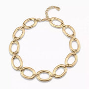 Women's Silver-plated Oval Chain Necklace – Jewelry Gift Ideas — 6