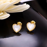 Simple Heart Shaped Pearl Earrings – Small Gift Ideas — 5
