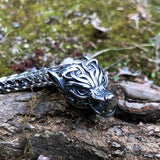 Mens Vintage Fashion Titanium Steel Viking Bracelet – Stylish Gifts — 4
