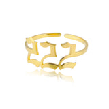 Stainless Steel Angel Number Ring Adjustable – Stylish Gifts — 4
