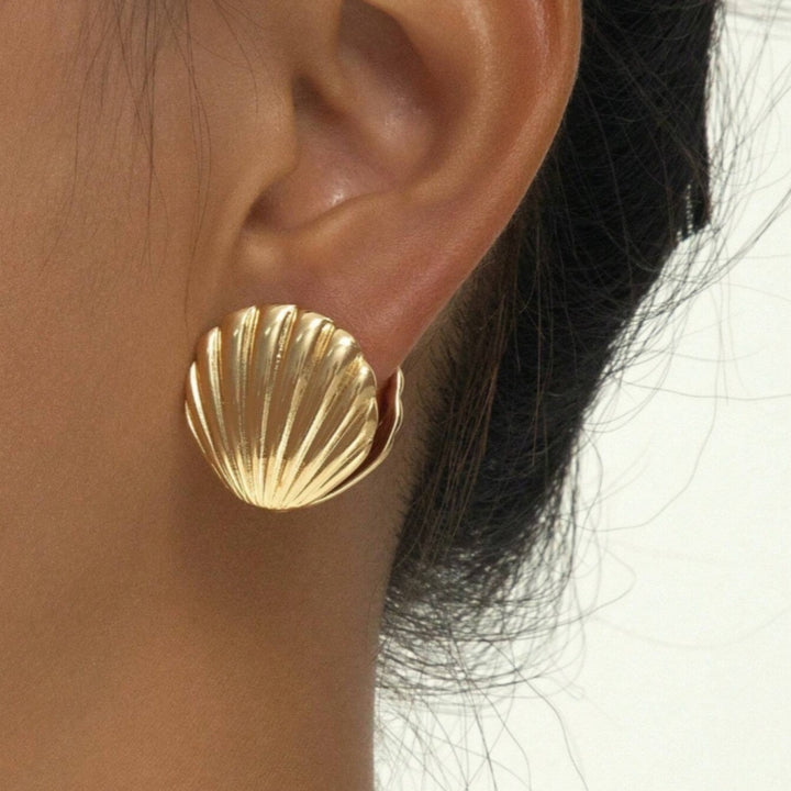 Exaggerated Ocean Shell Texture Earrings For Women – Gifts for Her — 1