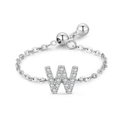Letter Chain Ring Female Fashion Niche Design Love – Stylish Gifts — 9