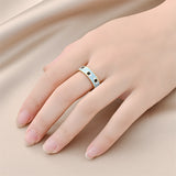 Fashion Titanium Steel Couple Ring For Women – Stylish Gifts — 10