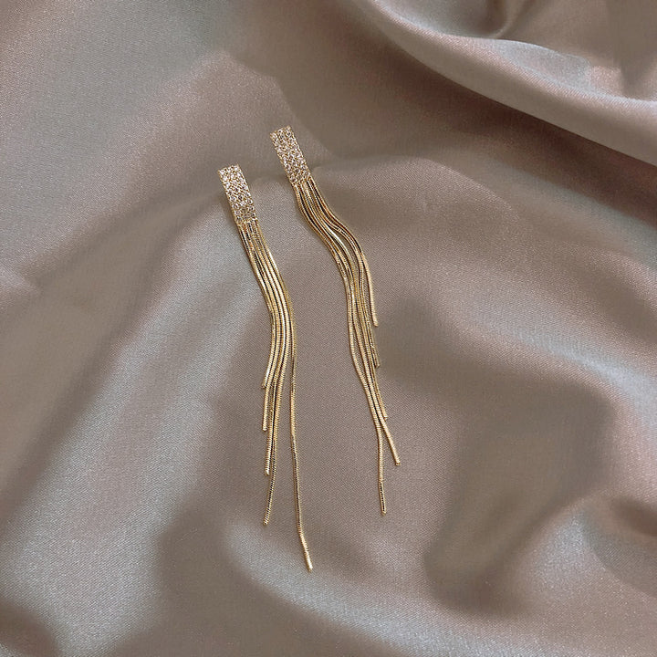Temperament Long Tassel Earrings – Everyday Gifts — 1