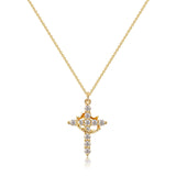 S925 Sterling Silver Diamond Inlaid Cross – Jewelry Gift Ideas — 13