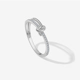 Sterling Silver Female With Hearts Simple Personality – Stylish Gifts — 4