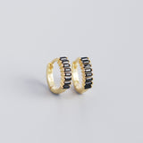 Women's Inlaid Cubic Zirconia Sterling Silver Stud – Gifts for Her — 13