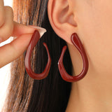 Retro Ancora Colored Red Earrings Fashion Personality – Stylish Gifts — 9