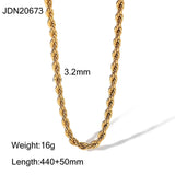 High Sense Gold Plated Stainless Steel Necklace – Jewelry Gift Ideas — 5