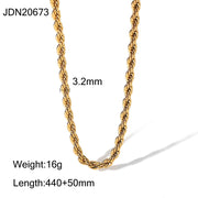 High Sense Gold Plated Stainless Steel Necklace – Jewelry Gift Ideas — 5