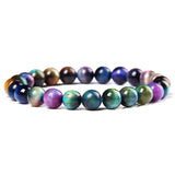Natural Stone Color Scattered Beads 8mm Bead Bracelets – Useful Gifts — 11