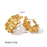 French Style Women's Lava Shaped Earrings – Stylish Gifts — 5