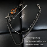 Punk Male Hip Hop Phants Zipper Non-mainstream Ghost – Gifts for Him — 13