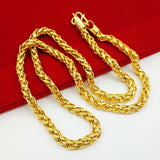 Brass Gold-plated Necklace Men And Women – Jewelry Gift Ideas — 3