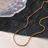 Titanium Steel French Retro Cuban Link Chain – Birthday Gifts — 4