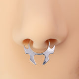 Stainless Steel Special-shaped 3 Fake Nose Ring Bat – Meaningful Gifts — 5
