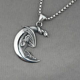 Moon Boy Titanium Steel Necklace – Jewelry Gift Ideas — 2