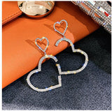 925 Silver Needle Korean Net Red Love Earrings – Gifts for Couples — 4