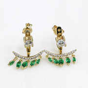 Vintage Style Red Corundum Tassel Earrings – Stylish Gifts — 3