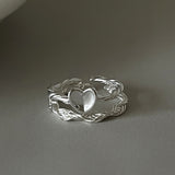 Minimalist Twisted Woven Love Ring – Gifts for Couples — 4