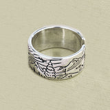 Creative Mountain And River Pattern Ring Student – Gift Ideas — 2