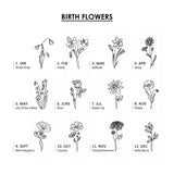 Women's Name Birthday Flower Stone Necklace – Jewelry Gift Ideas — 3