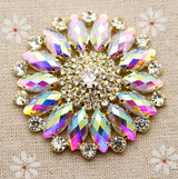 Round Large Colorful Rhinestone Sunflower DIY – Creative Gifts — 11