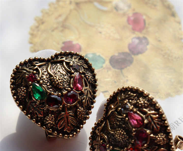 Colored Glaze Czech Diamond Earrings – Holiday Gift Ideas — 2