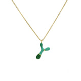 Brass Epoxy Capsule 26 Letter Necklace For Women – Jewelry Gift Ideas — 6