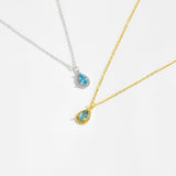 S925 Sterling Silver Zircon Lucky Stone Necklace – Jewelry Gift Ideas — 3