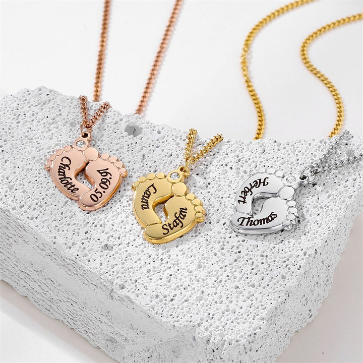 Stainless Steel Laser Carved Necklace – Jewelry Gift Ideas — 1