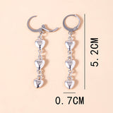 Interlocking Little Love Heart Dangle Earrings – Gifts for Couples — 5