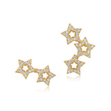 Women's Star-studded White Zirconium Sterling Silver – Gifts for Her — 4