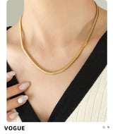 Metal Texture Gold-plated Stitching Soft Snake – Jewelry Gift Ideas — 9
